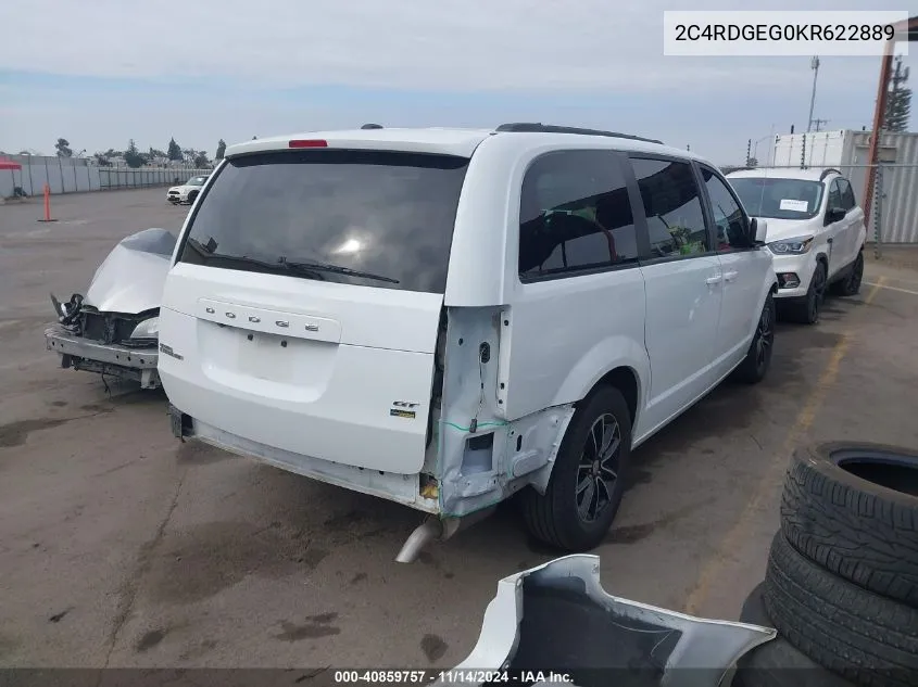 2019 Dodge Grand Caravan Gt VIN: 2C4RDGEG0KR622889 Lot: 40859757