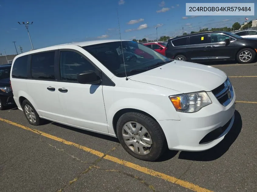 2019 Dodge Grand Caravan Se VIN: 2C4RDGBG4KR579484 Lot: 40897038