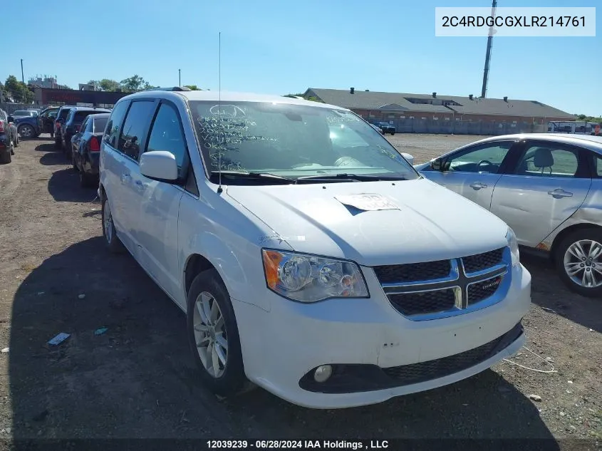 2C4RDGCGXLR214761 2020 Dodge Grand Caravan Premium Plus