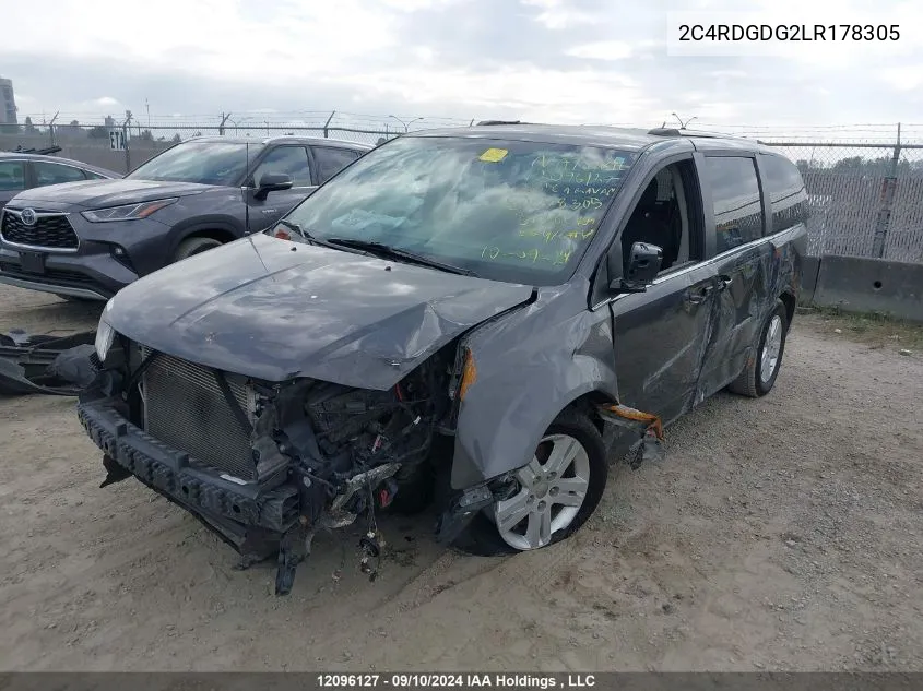 2C4RDGDG2LR178305 2020 Dodge Grand Caravan Crew Plus