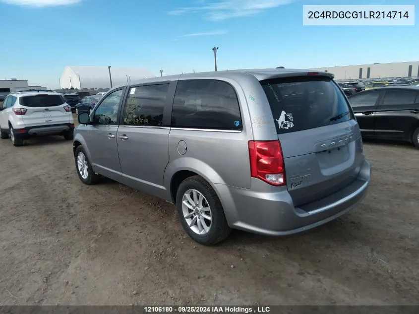 2020 Dodge Grand Caravan Premium Plus VIN: 2C4RDGCG1LR214714 Lot: 12106180