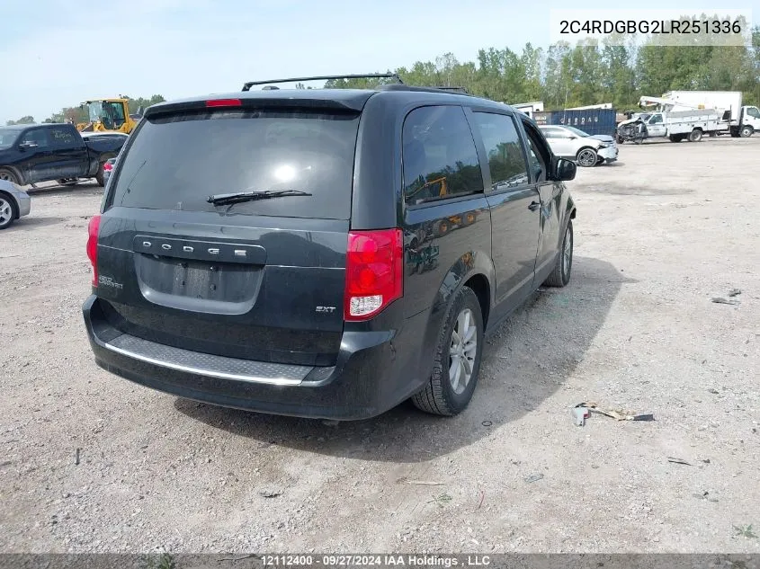 2020 Dodge Grand Caravan Sxt VIN: 2C4RDGBG2LR251336 Lot: 12112400