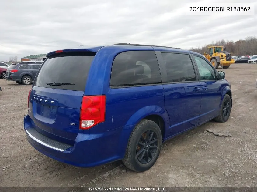 2020 Dodge Grand Caravan VIN: 2C4RDGEG8LR188562 Lot: 12157585