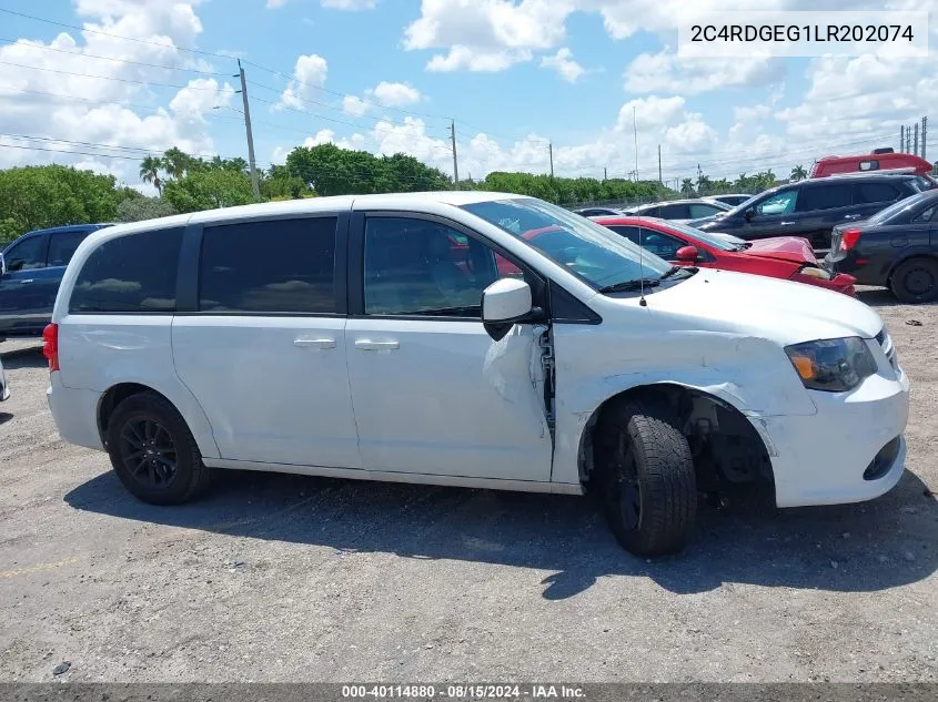 2020 Dodge Grand Caravan Gt VIN: 2C4RDGEG1LR202074 Lot: 40114880