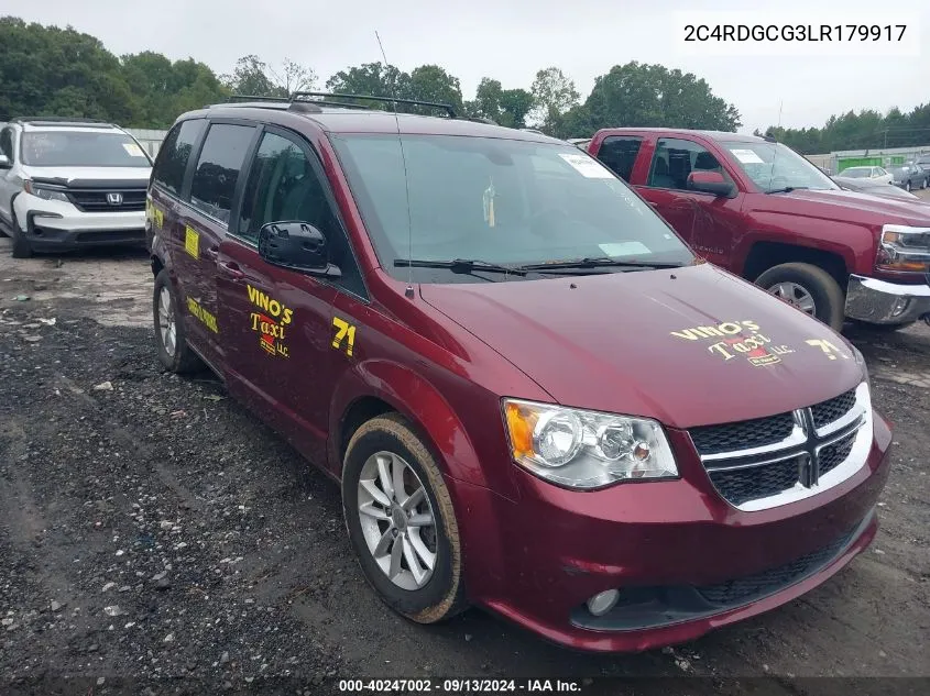 2C4RDGCG3LR179917 2020 Dodge Grand Caravan Sxt