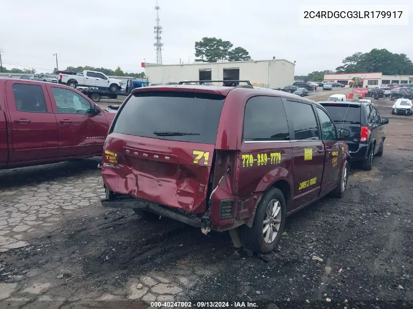 2020 Dodge Grand Caravan Sxt VIN: 2C4RDGCG3LR179917 Lot: 40247002