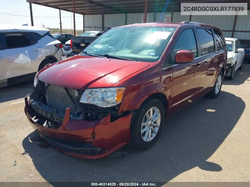 2020 Dodge Grand Caravan Sxt VIN: 2C4RDGCGXLR177839 Lot: 40314529