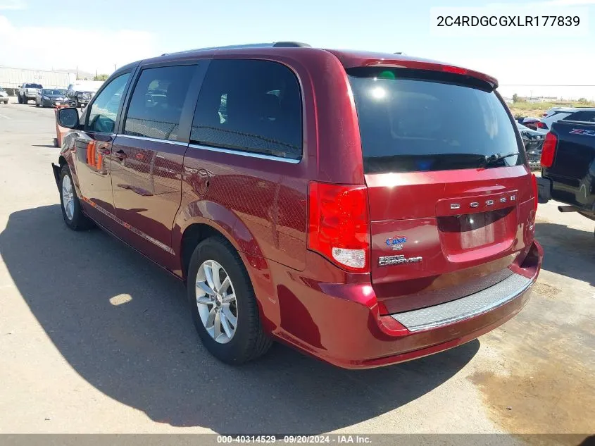 2020 Dodge Grand Caravan Sxt VIN: 2C4RDGCGXLR177839 Lot: 40314529