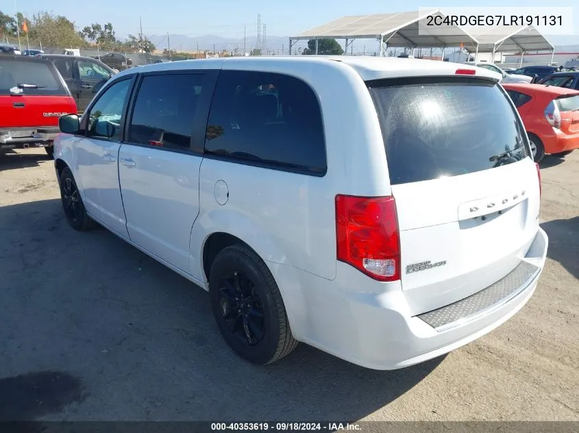 2020 Dodge Grand Caravan Gt VIN: 2C4RDGEG7LR191131 Lot: 40353619