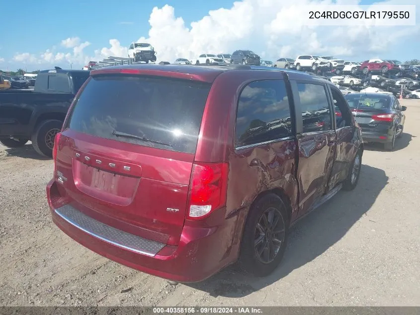 2020 Dodge Grand Caravan Sxt VIN: 2C4RDGCG7LR179550 Lot: 40358156