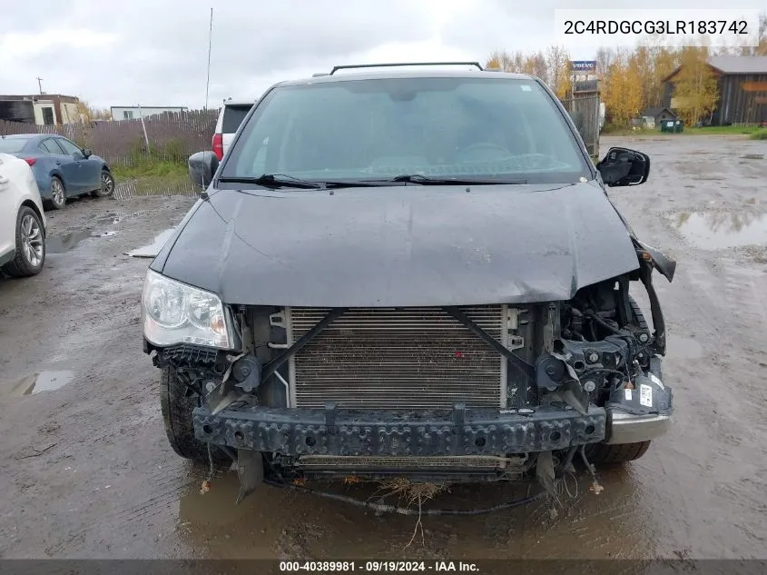 2C4RDGCG3LR183742 2020 Dodge Grand Caravan Sxt