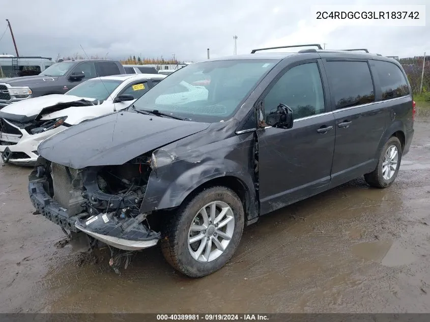 2C4RDGCG3LR183742 2020 Dodge Grand Caravan Sxt