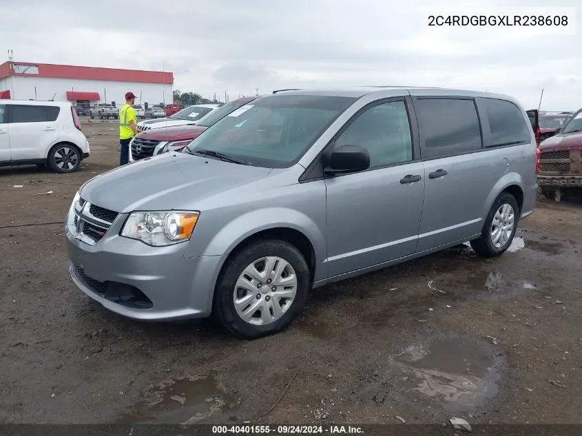 2020 Dodge Grand Caravan Se VIN: 2C4RDGBGXLR238608 Lot: 40401555