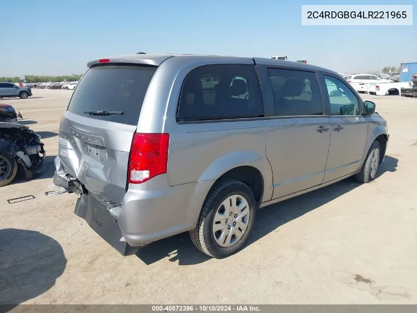 2020 Dodge Grand Caravan Se VIN: 2C4RDGBG4LR221965 Lot: 40572396