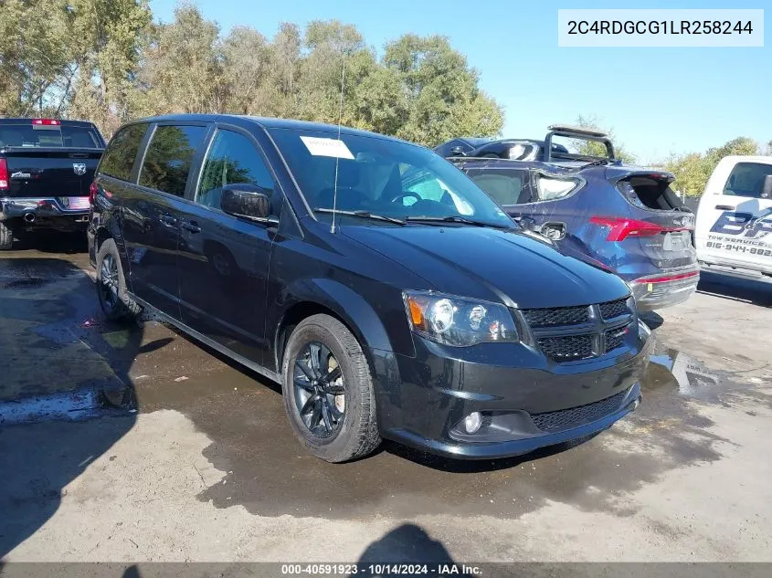 2020 Dodge Grand Caravan Sxt VIN: 2C4RDGCG1LR258244 Lot: 40591923