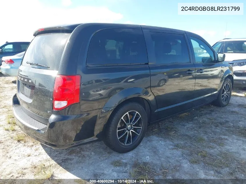 2020 Dodge Grand Caravan Se Plus VIN: 2C4RDGBG8LR231799 Lot: 40600294