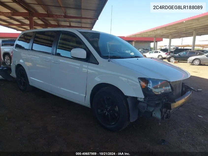 2020 Dodge Grand Caravan Gt VIN: 2C4RDGEG8LR188089 Lot: 40657959