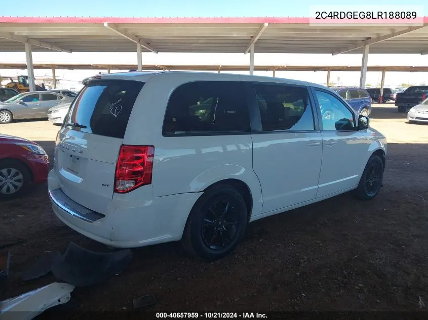 2020 Dodge Grand Caravan Gt VIN: 2C4RDGEG8LR188089 Lot: 40657959