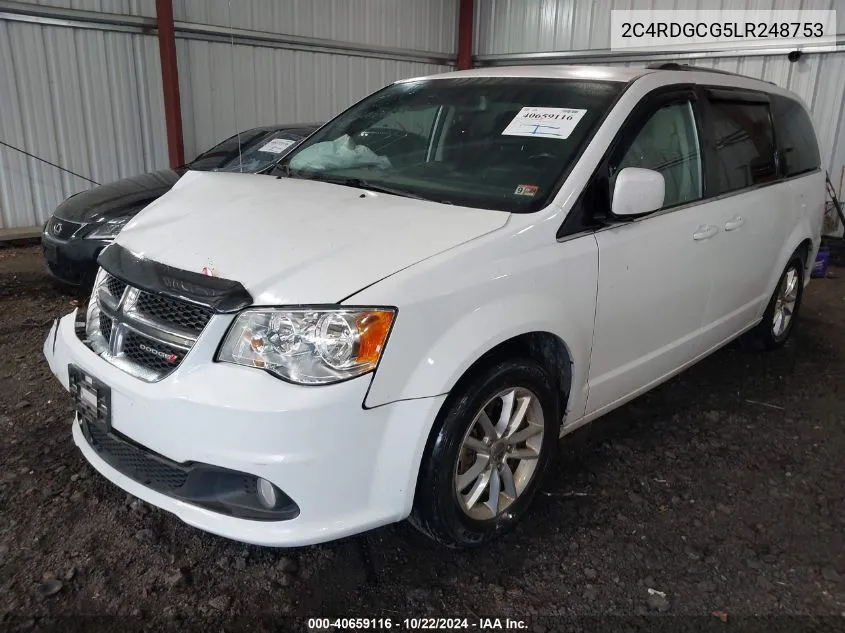 2020 Dodge Grand Caravan Sxt VIN: 2C4RDGCG5LR248753 Lot: 40659116