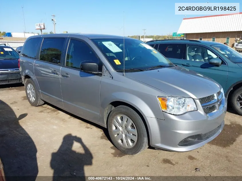 2020 Dodge Grand Caravan Se VIN: 2C4RDGBG9LR198425 Lot: 40672143