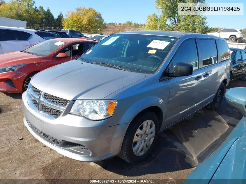 2020 Dodge Grand Caravan Se VIN: 2C4RDGBG9LR198425 Lot: 40672143