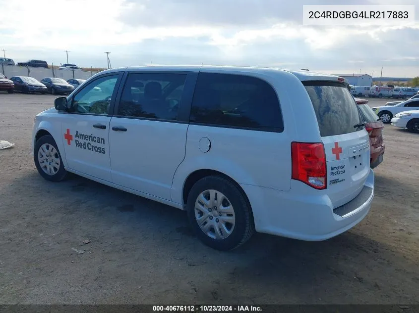 2C4RDGBG4LR217883 2020 Dodge Grand Caravan Se