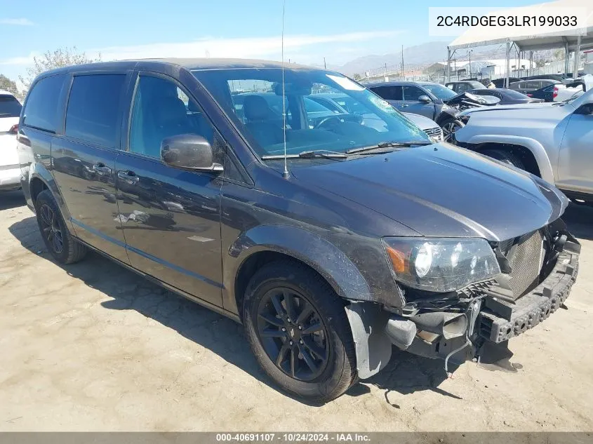 2020 Dodge Grand Caravan Gt VIN: 2C4RDGEG3LR199033 Lot: 40691107