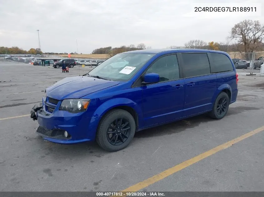 2020 Dodge Grand Caravan Gt VIN: 2C4RDGEG7LR188911 Lot: 40717812