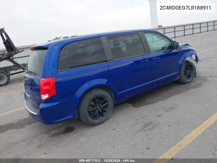 2020 Dodge Grand Caravan Gt VIN: 2C4RDGEG7LR188911 Lot: 40717812