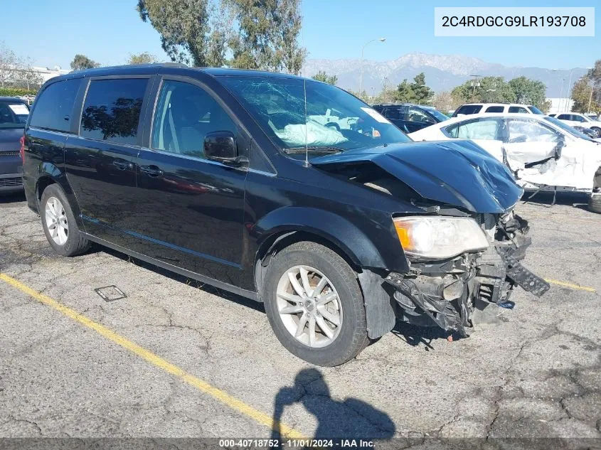 2020 Dodge Grand Caravan Sxt VIN: 2C4RDGCG9LR193708 Lot: 40718752