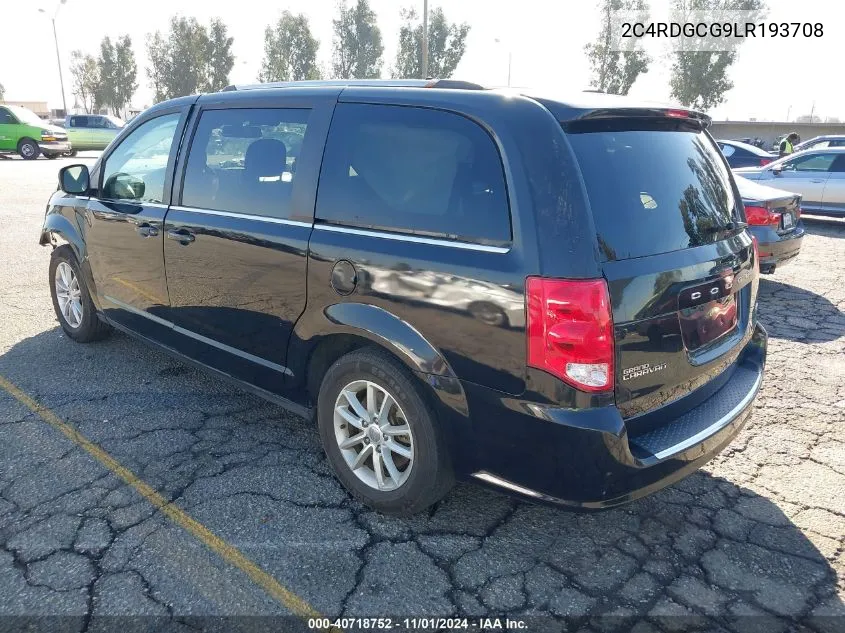 2020 Dodge Grand Caravan Sxt VIN: 2C4RDGCG9LR193708 Lot: 40718752