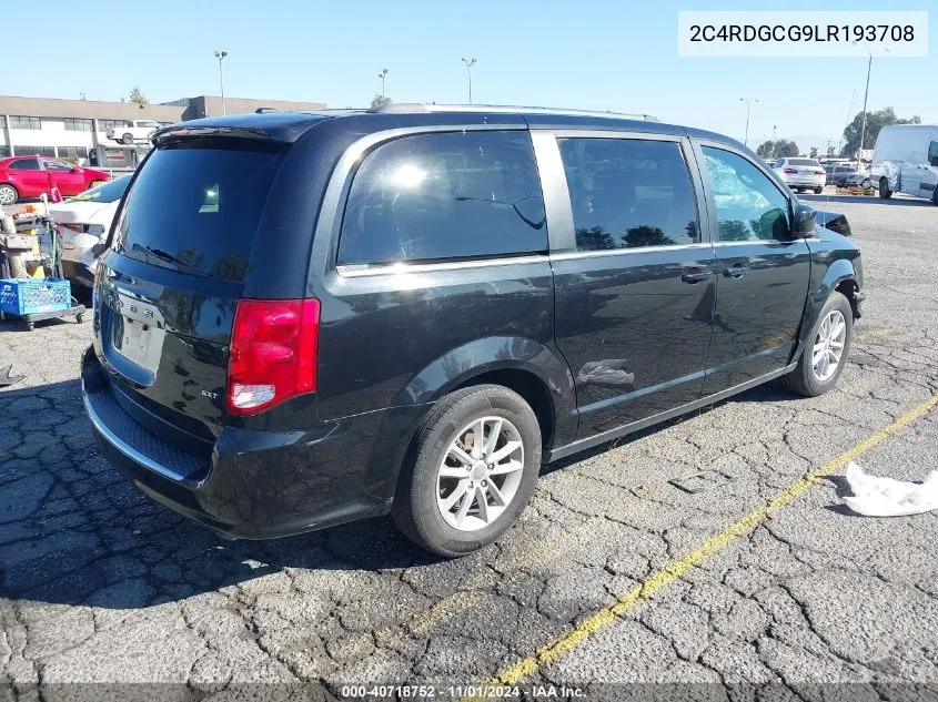 2020 Dodge Grand Caravan Sxt VIN: 2C4RDGCG9LR193708 Lot: 40718752