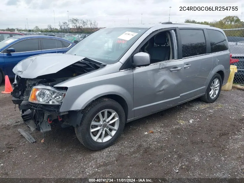 2020 Dodge Grand Caravan Sxt VIN: 2C4RDGCG6LR254755 Lot: 40741734