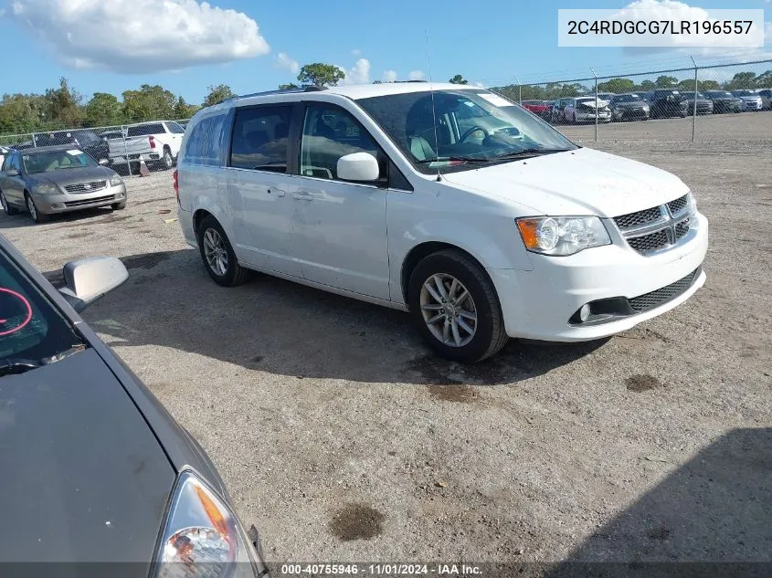 2020 Dodge Grand Caravan Sxt VIN: 2C4RDGCG7LR196557 Lot: 40755946