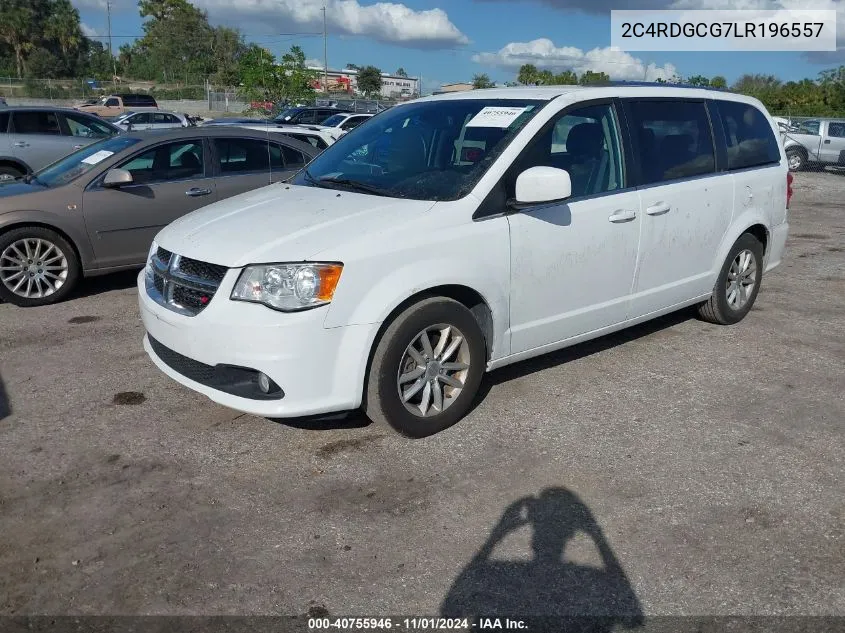 2020 Dodge Grand Caravan Sxt VIN: 2C4RDGCG7LR196557 Lot: 40755946