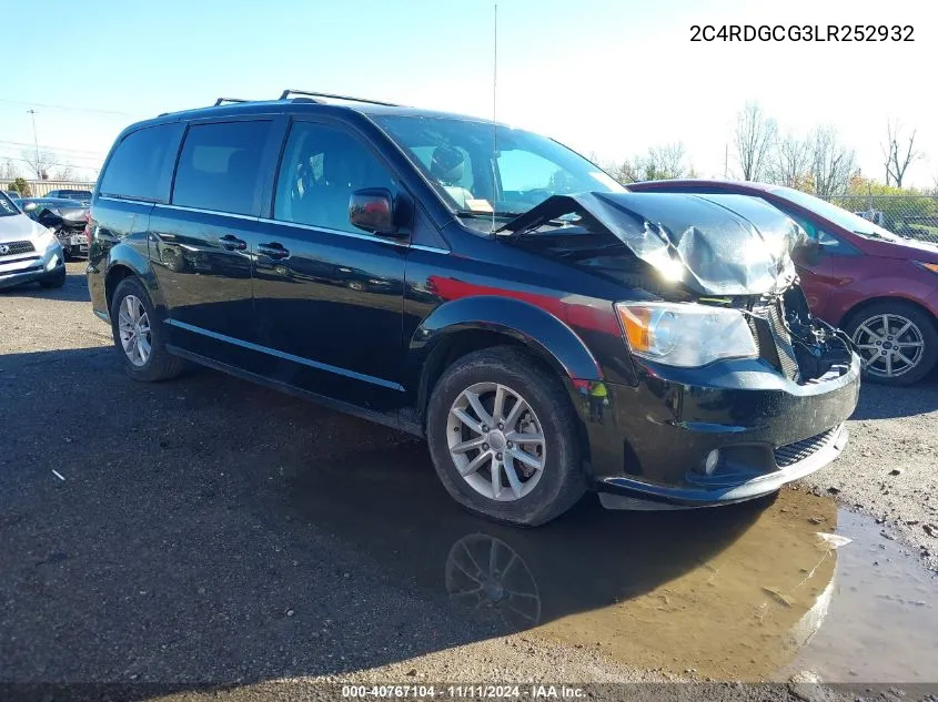 2C4RDGCG3LR252932 2020 Dodge Grand Caravan Sxt