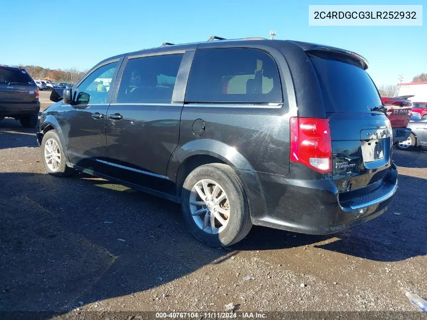 2C4RDGCG3LR252932 2020 Dodge Grand Caravan Sxt