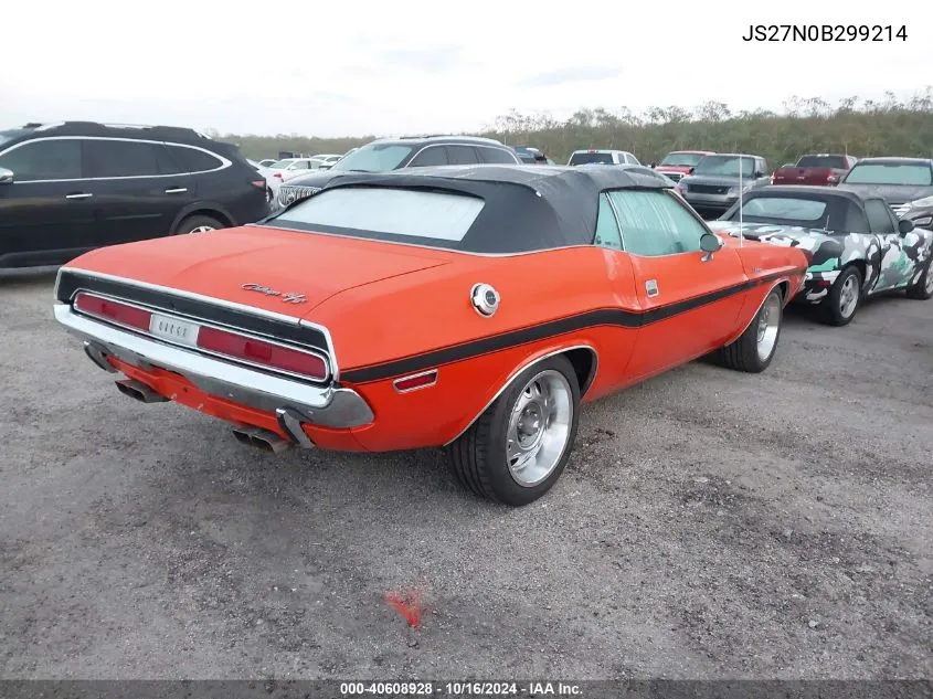 JS27N0B299214 1970 Dodge Challenger