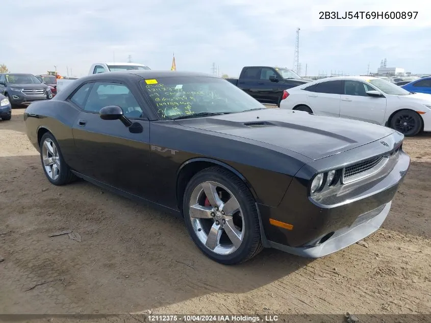 2009 Dodge Challenger R/T VIN: 2B3LJ54T69H600897 Lot: 12112375