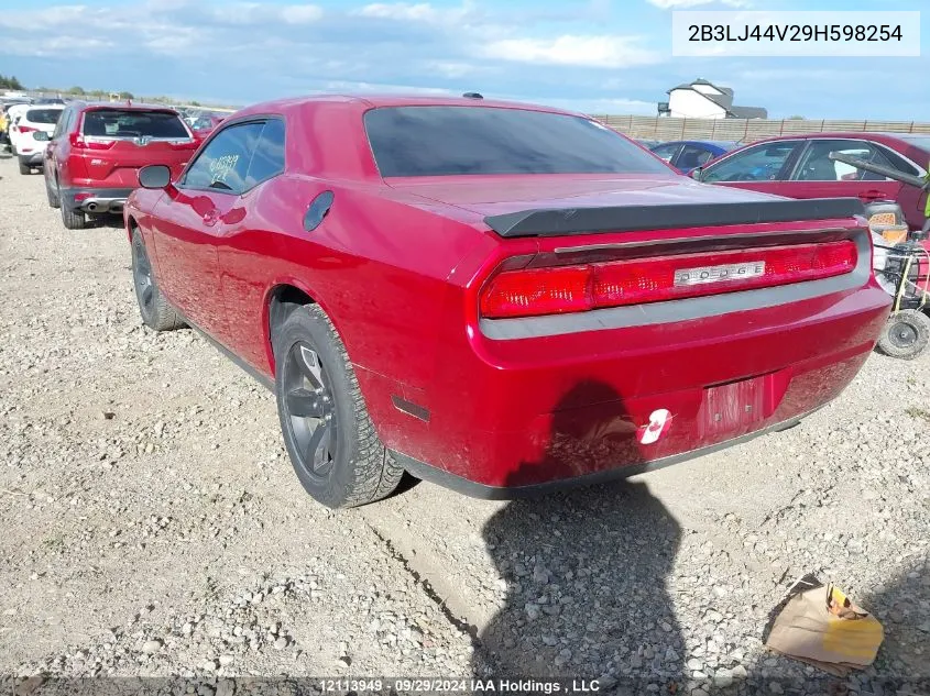 2009 Dodge Challenger Se VIN: 2B3LJ44V29H598254 Lot: 12113949