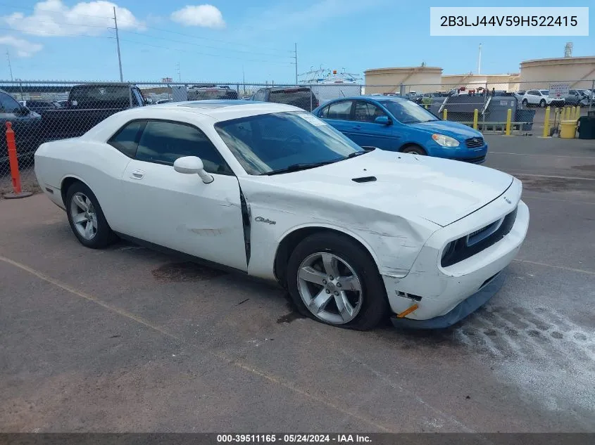 2B3LJ44V59H522415 2009 Dodge Challenger Se