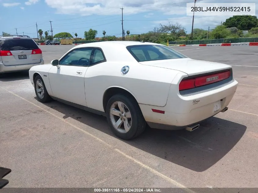 2B3LJ44V59H522415 2009 Dodge Challenger Se