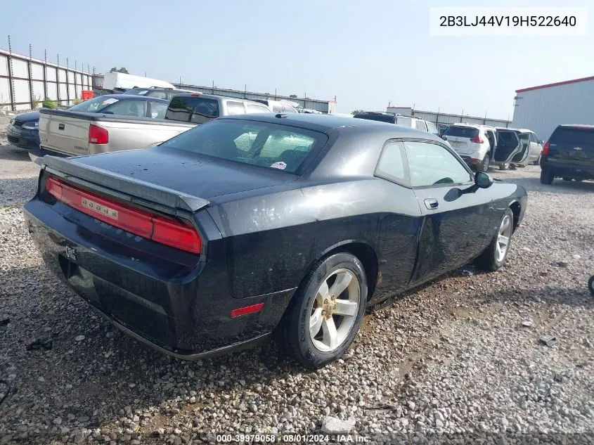 2009 Dodge Challenger Se VIN: 2B3LJ44V19H522640 Lot: 39979058