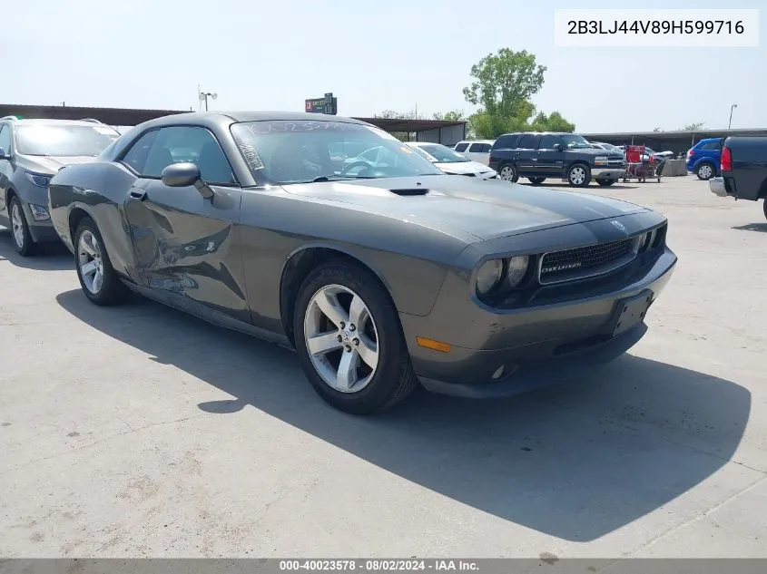 2B3LJ44V89H599716 2009 Dodge Challenger Se