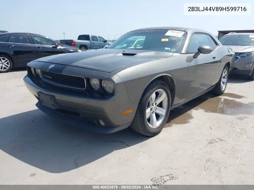 2B3LJ44V89H599716 2009 Dodge Challenger Se