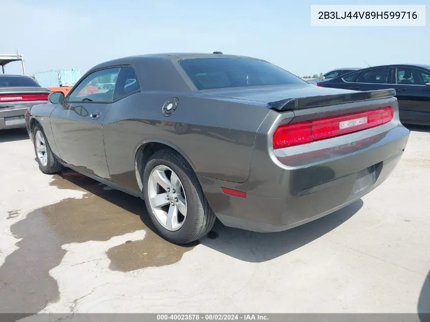 2B3LJ44V89H599716 2009 Dodge Challenger Se