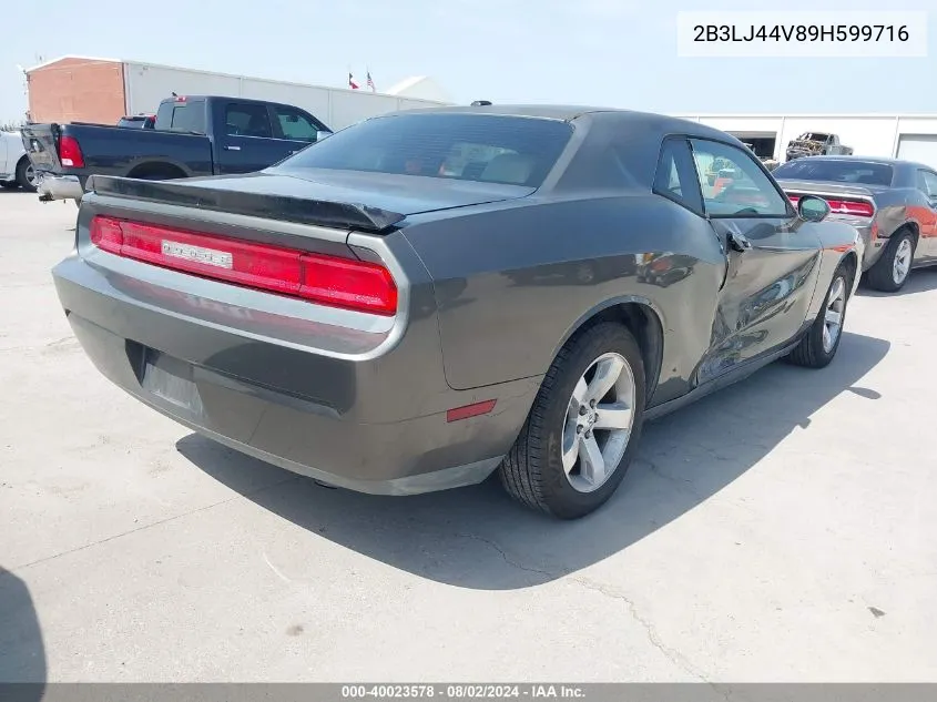 2009 Dodge Challenger Se VIN: 2B3LJ44V89H599716 Lot: 40023578