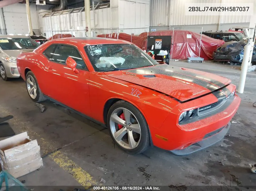 2009 Dodge Challenger Srt8 VIN: 2B3LJ74W29H587037 Lot: 40126705