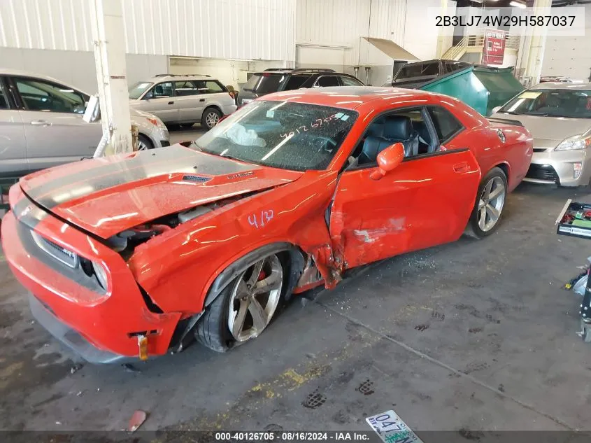 2009 Dodge Challenger Srt8 VIN: 2B3LJ74W29H587037 Lot: 40126705