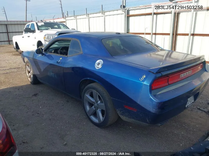 2009 Dodge Challenger R/T VIN: 2B3LJ54T29H503258 Lot: 40172325